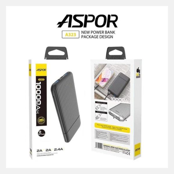 Aspor A323 Power Bank 10000mAh